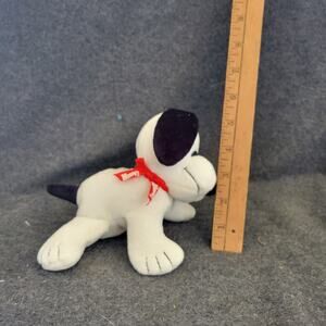RARE Vintage Peanuts SNOOPY 7" Plush Bean Bag Dog WENDY'S Employee Promo